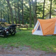 Camp site up